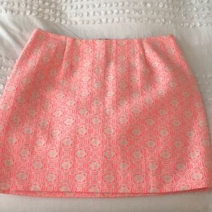 Gap patterned hot pink mini skirt
